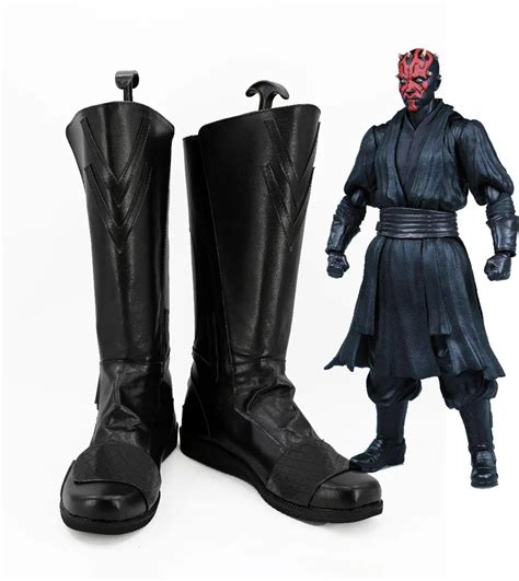 Star Wars Darth Maul Black Shoes Cosplay Boots 